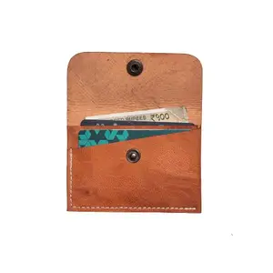 Leather Card Wallet | Goat Leather Card Wallet | Handicraft Leather Wallet and Card Holder