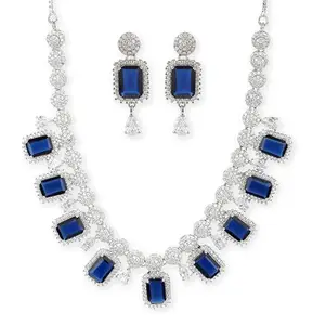 VOYLLA Silver Brass Necklace Sets