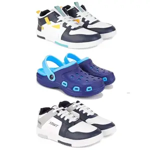 Men's Sports Shoes | Lightweight Stylish & Easy to Wear for Men'sGR-(3-Combo)-1074-3019-1075-8 Multicolor