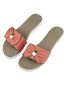 Bagadiya Trading Walktrendy Womens Synthetic Pink Flats - 7 UK (Wtwf239_Pink_40)