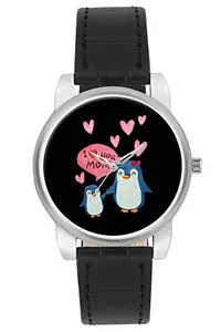 BIGOWL Mother's Day Gifts, Unique Branded Analogue Mother's Day Fashion Watch for Girls - Quirky Casual Leather Band Watch (Gifts for mom)