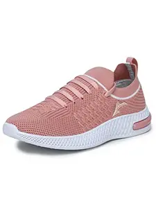 ABROS Women's Rose ASDL0102 Sports Shoes_Peach/White_7UK