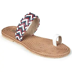 Liberty Women Ch-258 White Casual Slippers -5 UK(50043302)