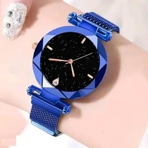 STARWATCH Gorgeous Black Magnetic Strap Watch for Women(SR-036)