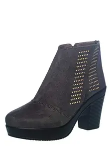 CLEO Khadim's Women Grey Lifestyle Dress Boots - UK 5