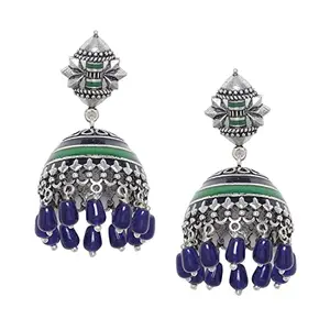 Voylla Mehrunisa Lightly Embellished Jhumka Earrings