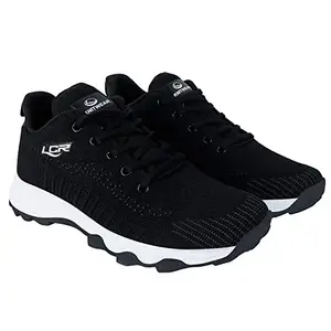 Lancer Mens King-6 Black Running Shoe - 8 UK (KING-6BLK-DGR-8)