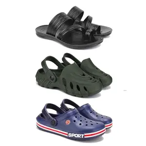 DRACKFOOT Men's Sandals | Lightweight Wear| Stylish & Easy to Wear For Men'sGRT-SAN-(3-COMBO)-3152-3137-3015-10