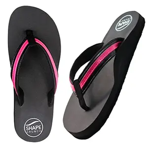 Shapefit Arch Support slippers for Women | MCR Chappals | Doctor Ortho Slippers (Pink 6UK)