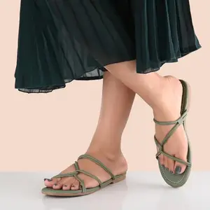 good 1 Women Green Flats ()_BZ_134-Green-37