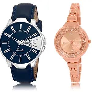 The Shopoholic Analog Gold Pink Dial Watch(WAT-LR-224-226-CMB)