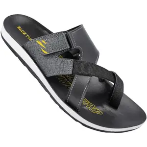 WALKAROO BLUE TYGA BT1301 Mens Sandals for Casual Wear and Regular use for Indoor & Outdoor - Black