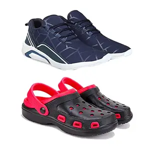 Bersache Sports Shoes for Men | Latest Stylish Sports Shoes for Men | Lace-Up Lightweight (Multicolor) Shoes for Running, Walking, Gym,Trekking and Hiking Shoes for Men Combo(RR)-3036-7029-6