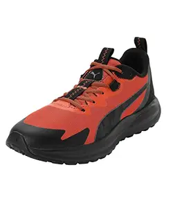 Puma Unisex-Adult Twitch Runner Trail Summer Chili Powder-Black Running Shoe - 8UK (37798401)