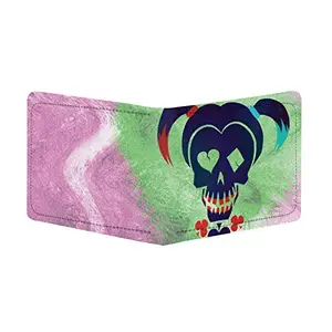 Bhavithram Products Superhero Design Multi Color Canvas, Artificial Leather Wallet-PID34400