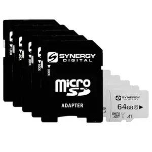 Synergy Digital 64GB Micro SDXC Secure Digital UHS-I Memory Cards, Compatible with Samsung Galaxy Note 4 Cell Phone - Class 10, U1, 100MB/s, 300 Series - Pack of 5