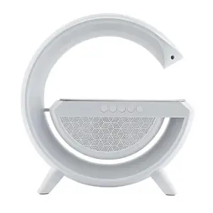 G-Shape Multifunctional Google Speaker LED Wireless Charging Speaker