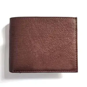 CDAS Branded Brown Mens Genuine Leather RFID Protection Wallet with Multi Card Slot and Coin Pouch Bifold Purse | Slim Purse for Gents