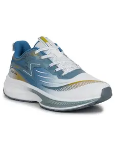 ABROS Vulture Running Sports Shoes Breathable Upper Mesh Phylon Sole Memory Foam Insole Casual Walking & Gym Shoes for Mens(Offwhite/L.Teal 7)