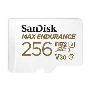 SanDisk 256GB MAX Endurance microSDHC™ Card with Adapter for 4K Video on Dashcams and Video Surveillance Cameras price in India.
