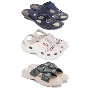 Women's Comfortable Sandal,Casual Lightweight Sandal for Everyday Wear | TBS-(3-COMBO)-1973-O10-1891-7-EURO-38