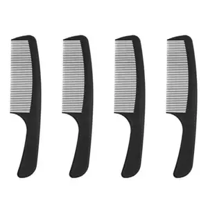 Fine tooth pocket combs with handle (pack of 4)