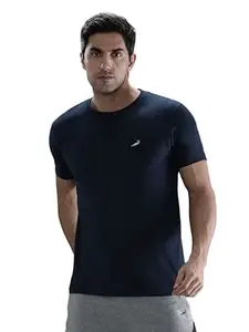 CROCODILE Men Solid Sport Fit T Shirt | Round Neck | Short Sleeve | Regular Length | Basic Casual Pull On Topwear