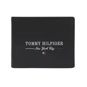 TOMMY HILFIGER Wallet of Men, Black-Small, Kaneville | Wallet for Men Leather Original