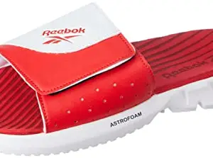 REEBOK Men'sSlide Sandal, Vector Red/White, 8 UK (9 US)