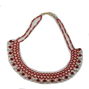 Jali l Crystal Necklace, Traditional Jewelry Set (Jali Cystal Beats)