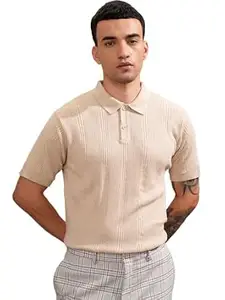 Highlander Men's Polo Tshirt | Flat Knit | Regular Fit | Polo T-Shirt for Man