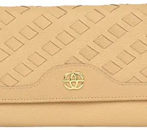eske Karianne - Flap Wallet - Ladies Purse - Genuine Quilted Leather - Holds Cards, Coins and Bills - Compact Design - Pockets for Everyday Use - Travel Friendly - Water Resistant