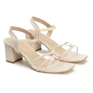 iconics Women Sandal,Cream,UK-6