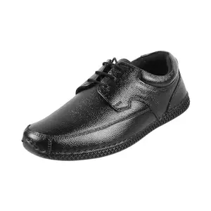 Metro Men Black Casual Leather Lace-up Shoes UK/8 EU/42 (19-214)