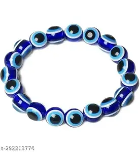 PRINCESS HUB Exclusive Evil Eye Bead Stretchable Hand Charms Bracelet/Bangle for Girls and Women