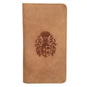 STYLE SHOES Brown Smart and Stylish Leather Passport Holder