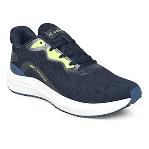Combit Running Sports,Walking & Gym Shoes with Extra Cushion Lightweight Lace-Ups Navy BLU-F GRN for Men's & Boy's FORCE-01_Navy BLU-F GRN_10