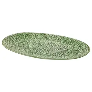 Digital Shoppy SMAKBIT Serving Plate, Green, 37x25 cm (15x10)