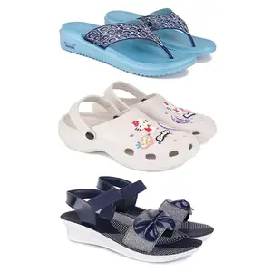 Women's Comfortable Sandal,Casual Lightweight Sandal for Everyday Wear | TBS-(3-COMBO)-1888-O10-1972-8-EURO-39