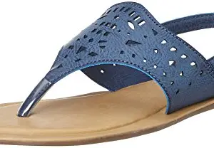 Bata Sandals-Chappal Women's Lazer Blue Slippers - 6 UK/India (39 EU) (5619105)