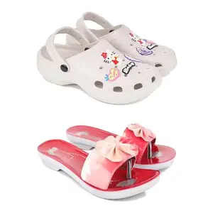 Women's Comfortable Sandal,Casual Lightweight Sandal for Everyday Wear | (Combo 2)-O10-1964-8-EURO-39