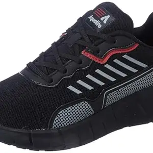 Aqualite Men HUNK Shoes, Black/Red, 6 UK/India