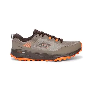 Skechers Mens Go Run Pure Trail 2 Running Shoe Vegan Lightweight, Responsive Ultra Light Midsole Cushioning Brown/Orange - 6 UK (246059)