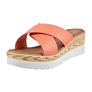 Metro Women Peach Fashion Sandals-7 UK/India (40 EU) (41-3109-80-40)