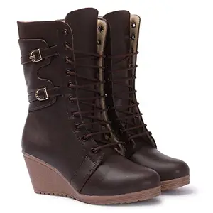 Picktoes Boots For Women (Brown)