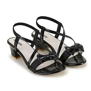 mk style casual women and girls heel sandal(black-41)