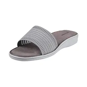 Walkway Womens Synthetic Grey Slip Ons (Size (8 UK (41 EU))