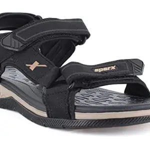Sparx Men SS-573 Black Beige Floater Sandals (SS0573G_BKBG_0009)