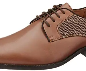 Park Avenue Men's Dark Khaki Leather Formal Shoes-7 UK (41 EU) (PXSS00582-H6)