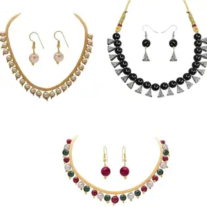 Women's Earring & Necklace Set Multicolor MCS01